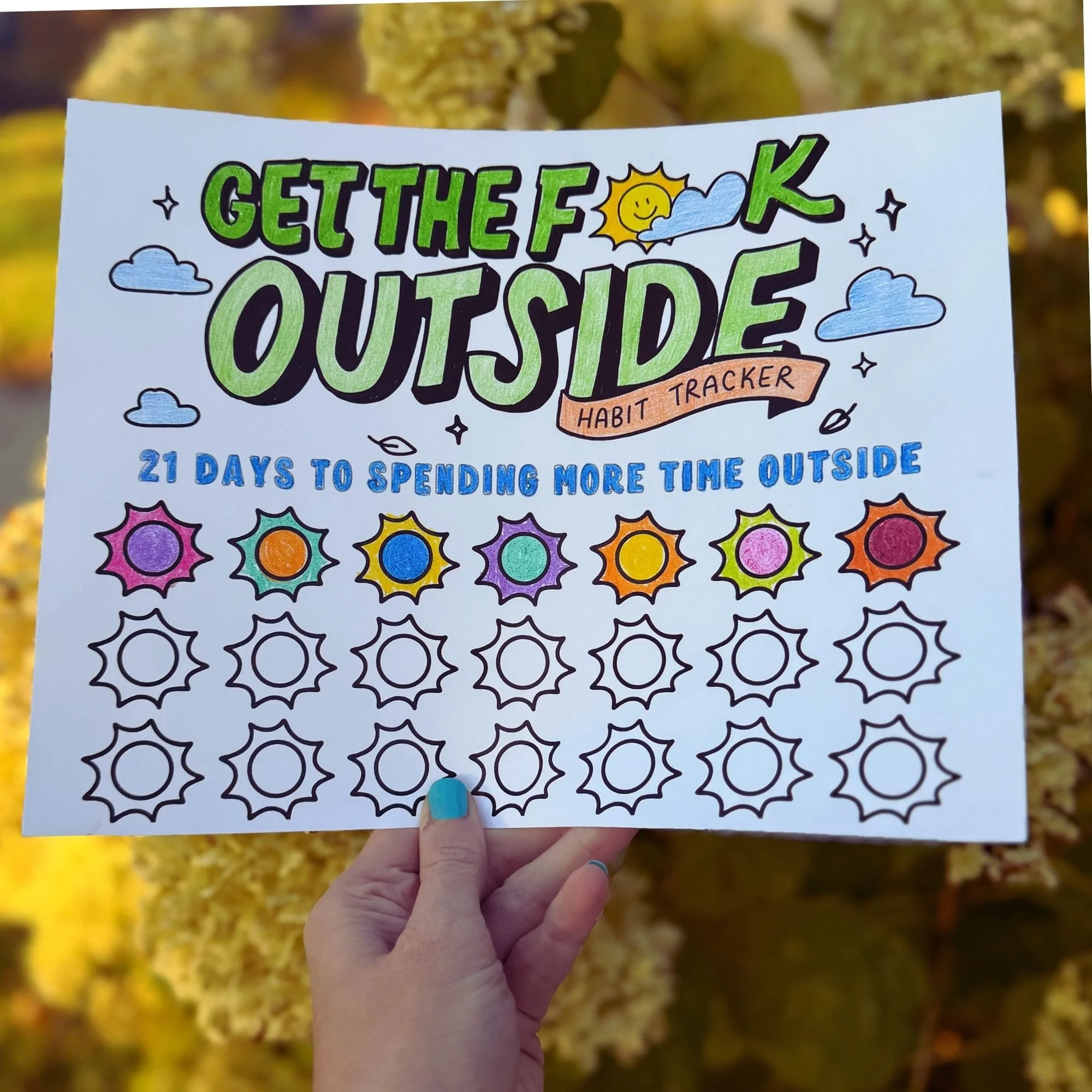 go outside habit tracker