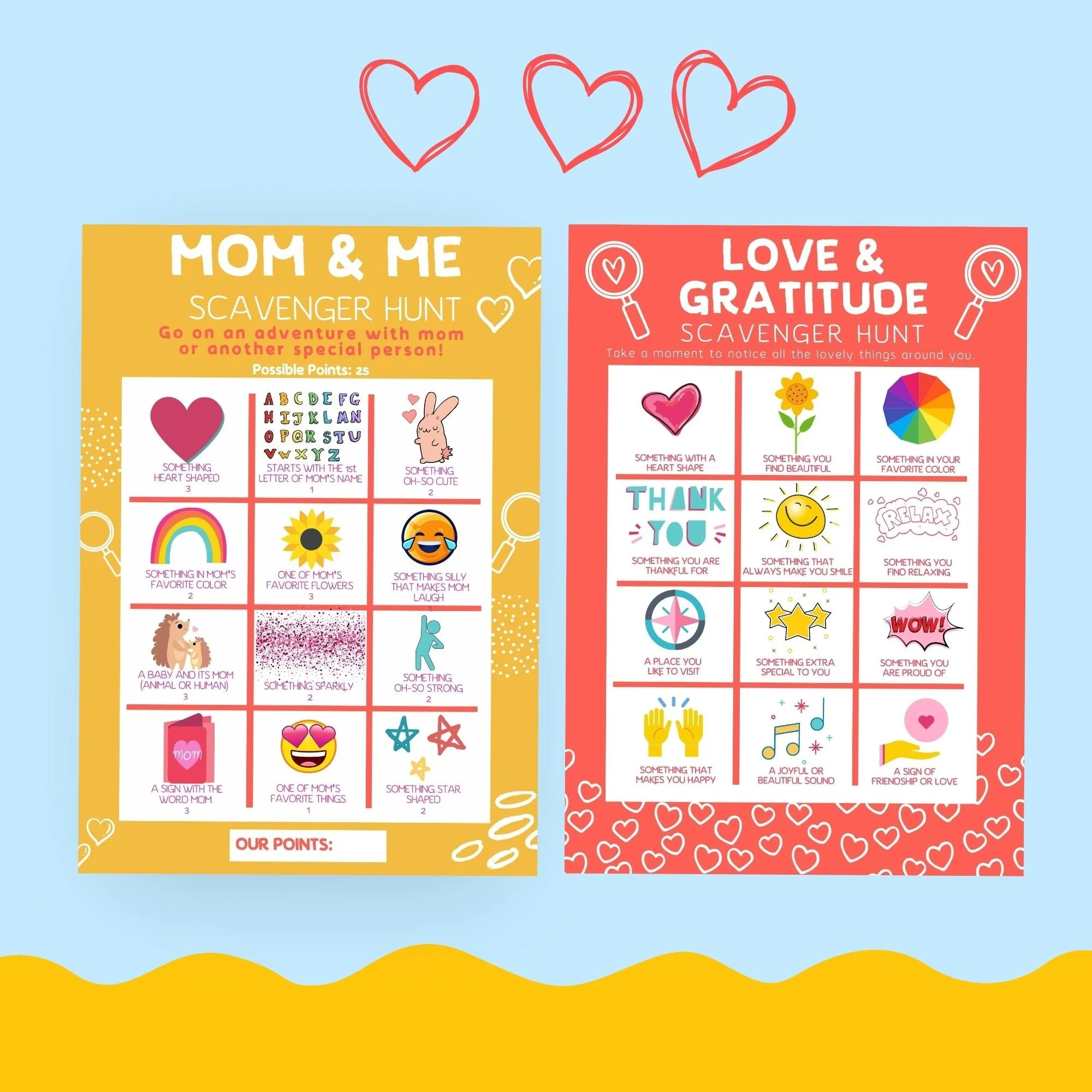 free kindness scavenger hunts