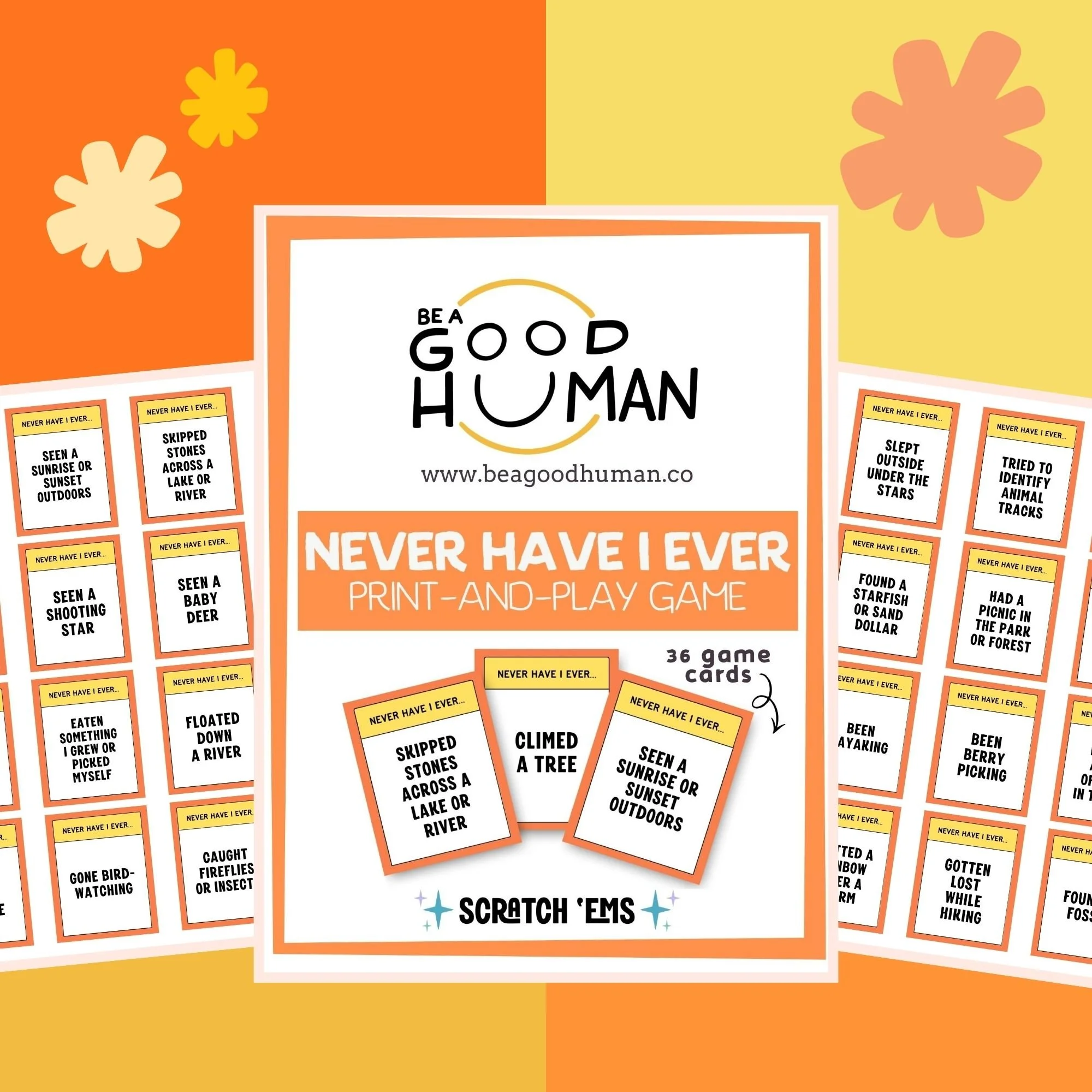free never have I ever printable cards