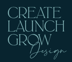 Create Launch Grow Design logo