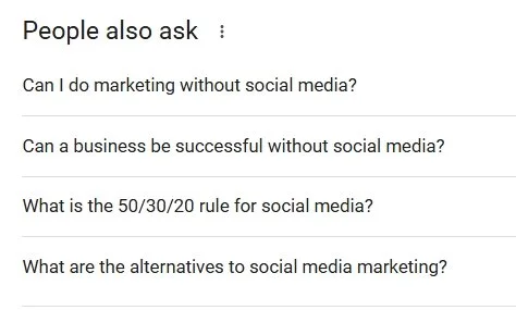 Google Search People Also Ask screenshot