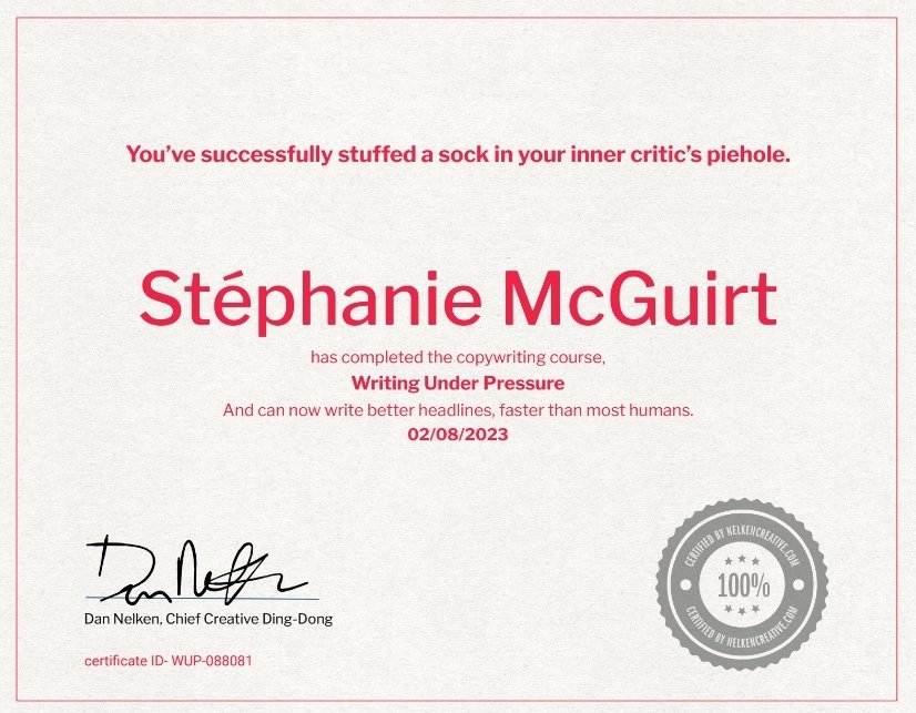 Writing Under Pressure - Dan Nelken - Stéphanie McGuirt