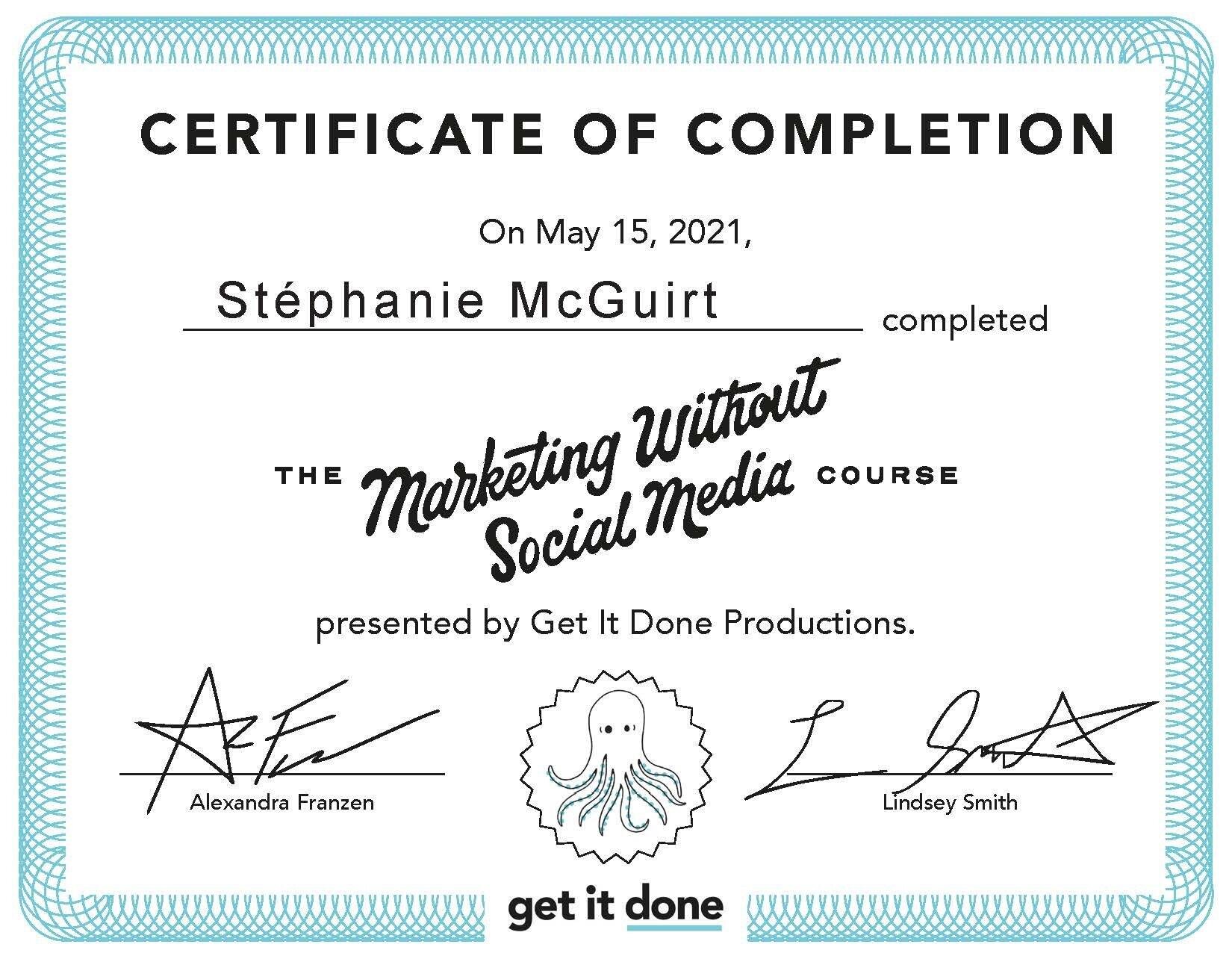 Marketing Without Social Media - Stéphanie McGuirt