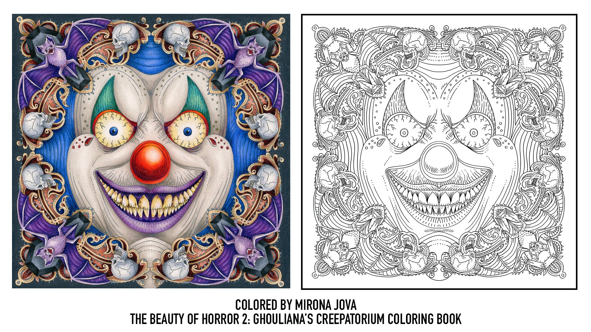 The Beauty of Horror 1: A GOREgeous Coloring Book (Spiral Bound) – Lay it  Flat Publishing Group