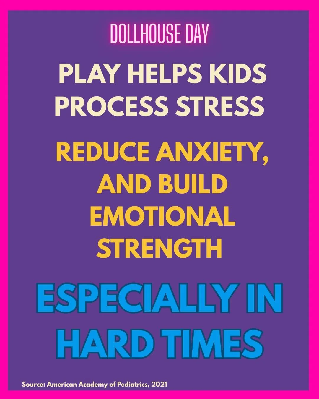 Next time the kids are melting down, try a play break to recent their attitude and boost their mood! Research by the @ameracadpeds shows play can help kids process stress and provides a  host of other emotional benefits. #PowerOfPlay #childrensmental