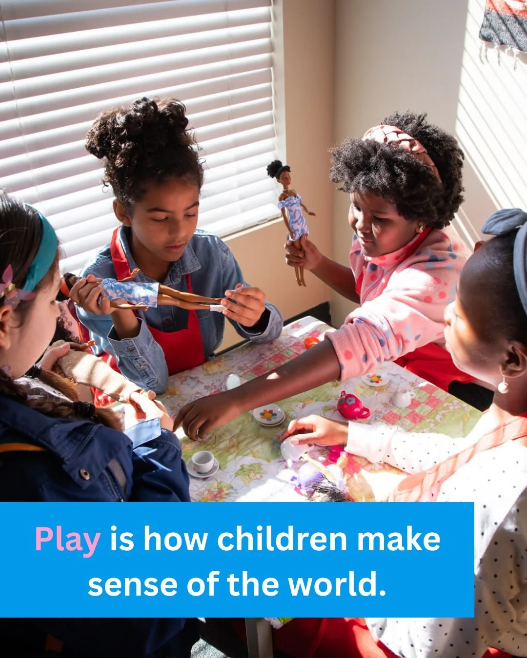 Play isn&rsquo;t just fun. It&rsquo;s how children learn to think, communicate, and solve problems.🧠✨

When kids build, imagine, and explore through play, their brains form connections that support language, creativity, and emotional growth.

Someti