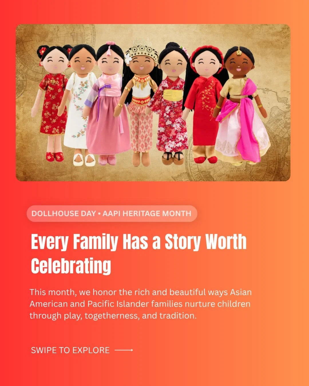 Play is one of the most powerful ways families pass down who they are. 🌸

This AAPI Heritage Month, swipe through to celebrate some of the beautiful traditions that remind us &mdash; the stories children tell through play matter deeply.

Every child