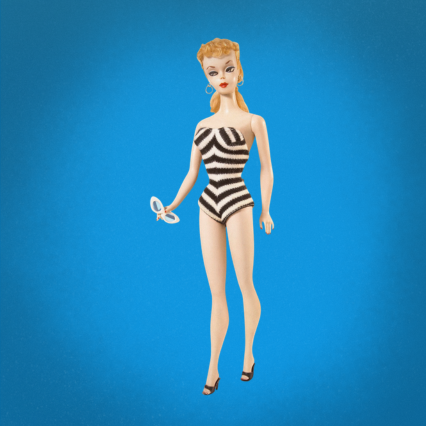 1959 First Barbie Doll Debuted