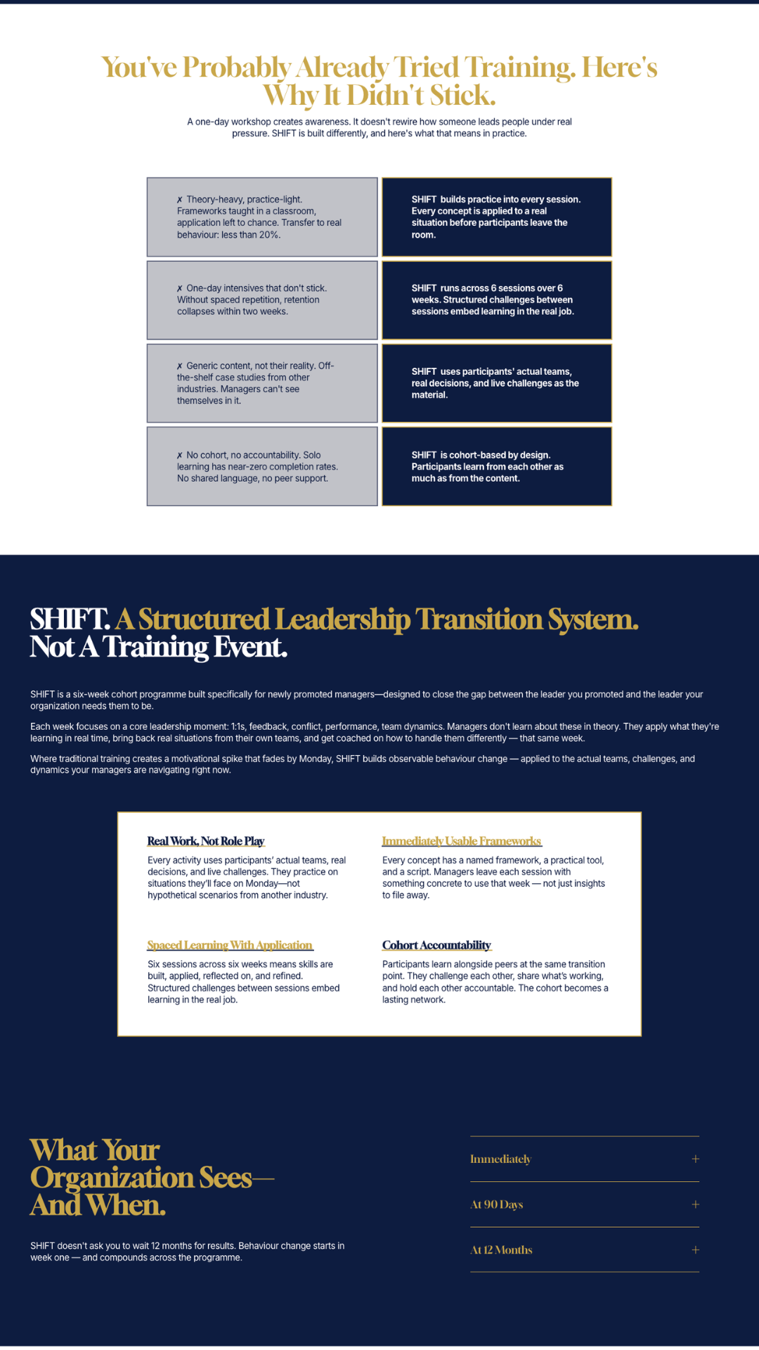 Leadership facilitator website