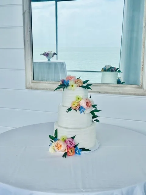 Summer and Leland Wedding Cake 2024