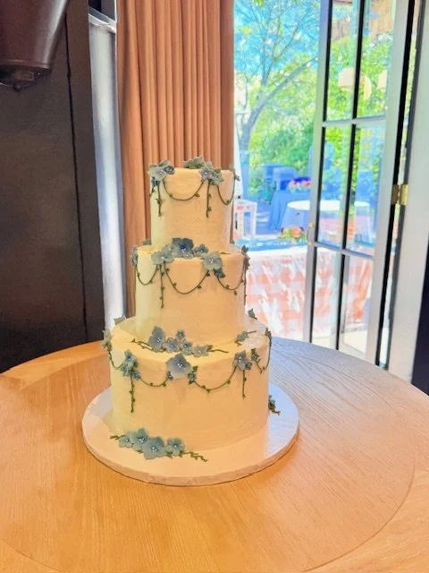 Maren and Aiden Wedding Cake 2025