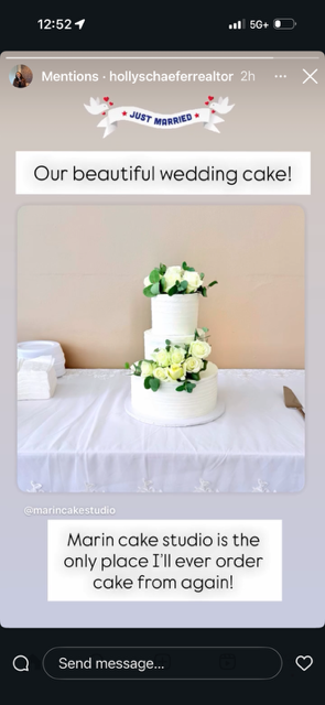 Holly Wedding Cake 2025