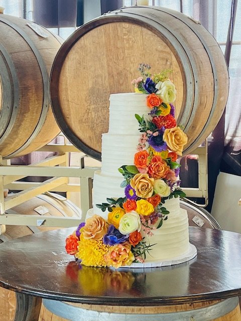 Alyssa and Abe Wedding Cake 2024