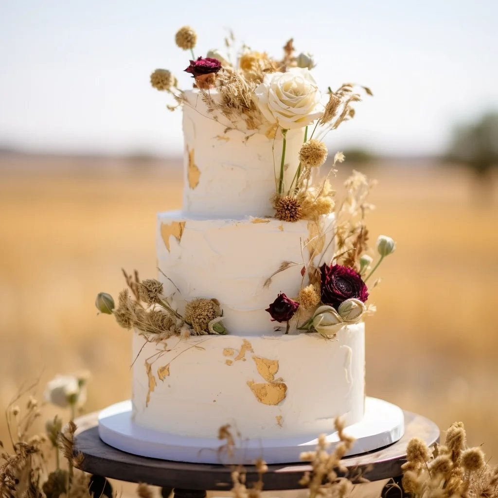 Sabrina and Jeff Wedding Cake 2024