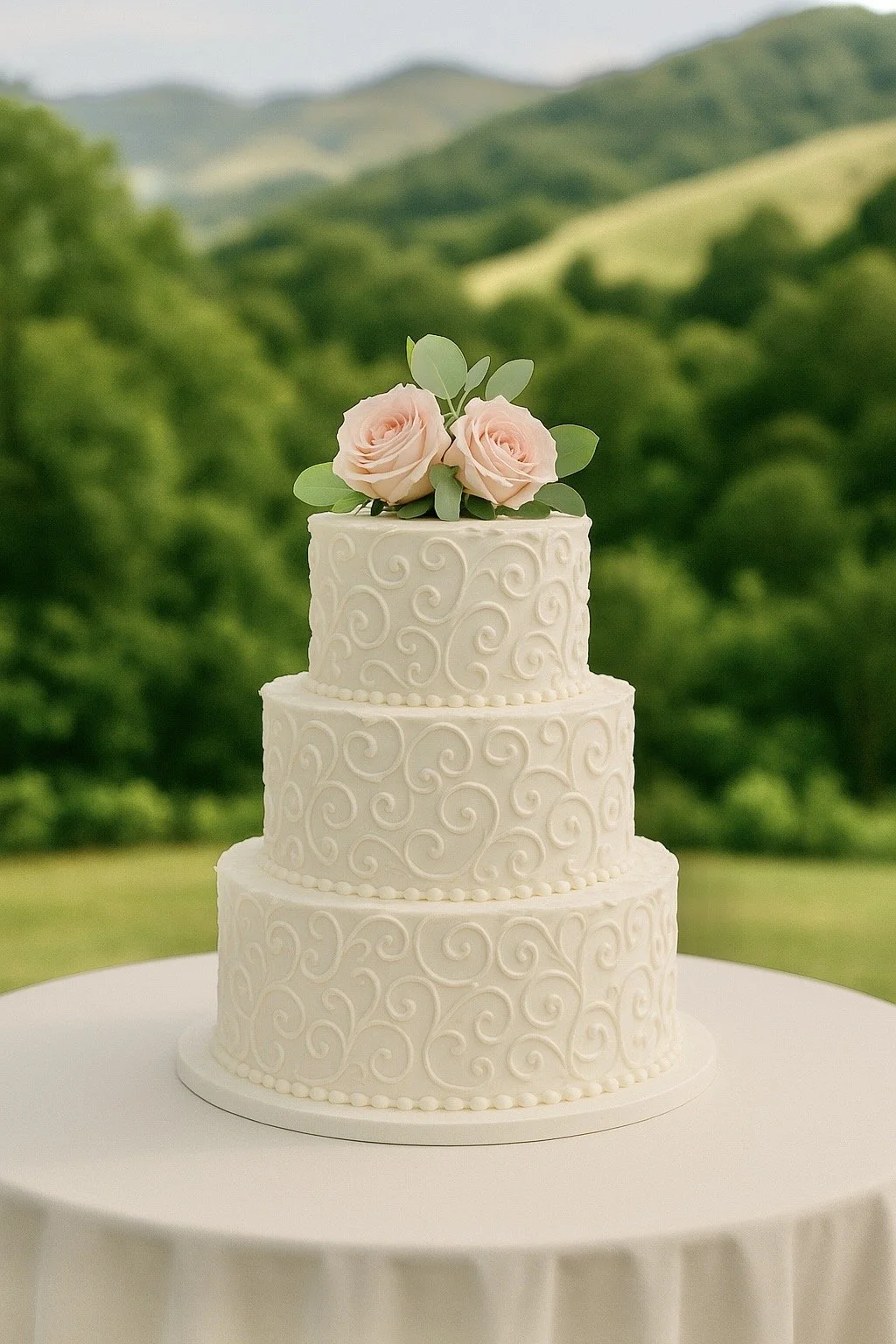 Kara and Janet Wedding Cake 2025