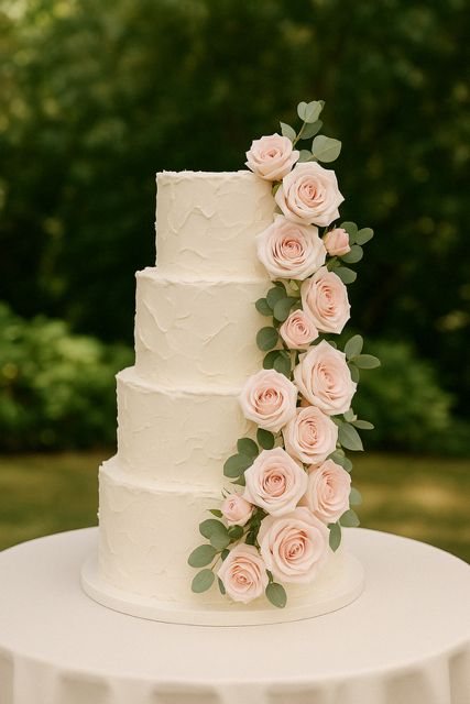 Conner and Caitlin Wedding Cake 2025