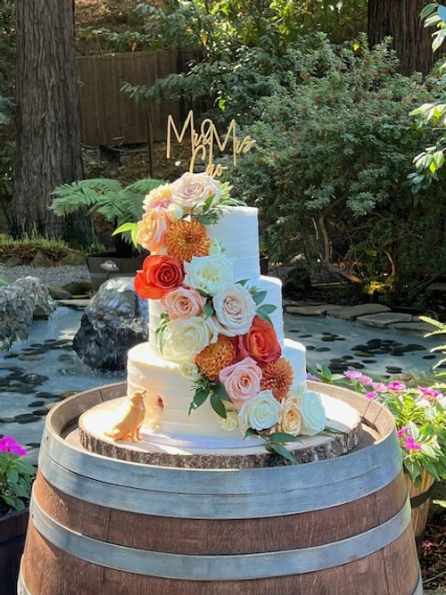 Sara and Kelvin Wedding Cake 2024