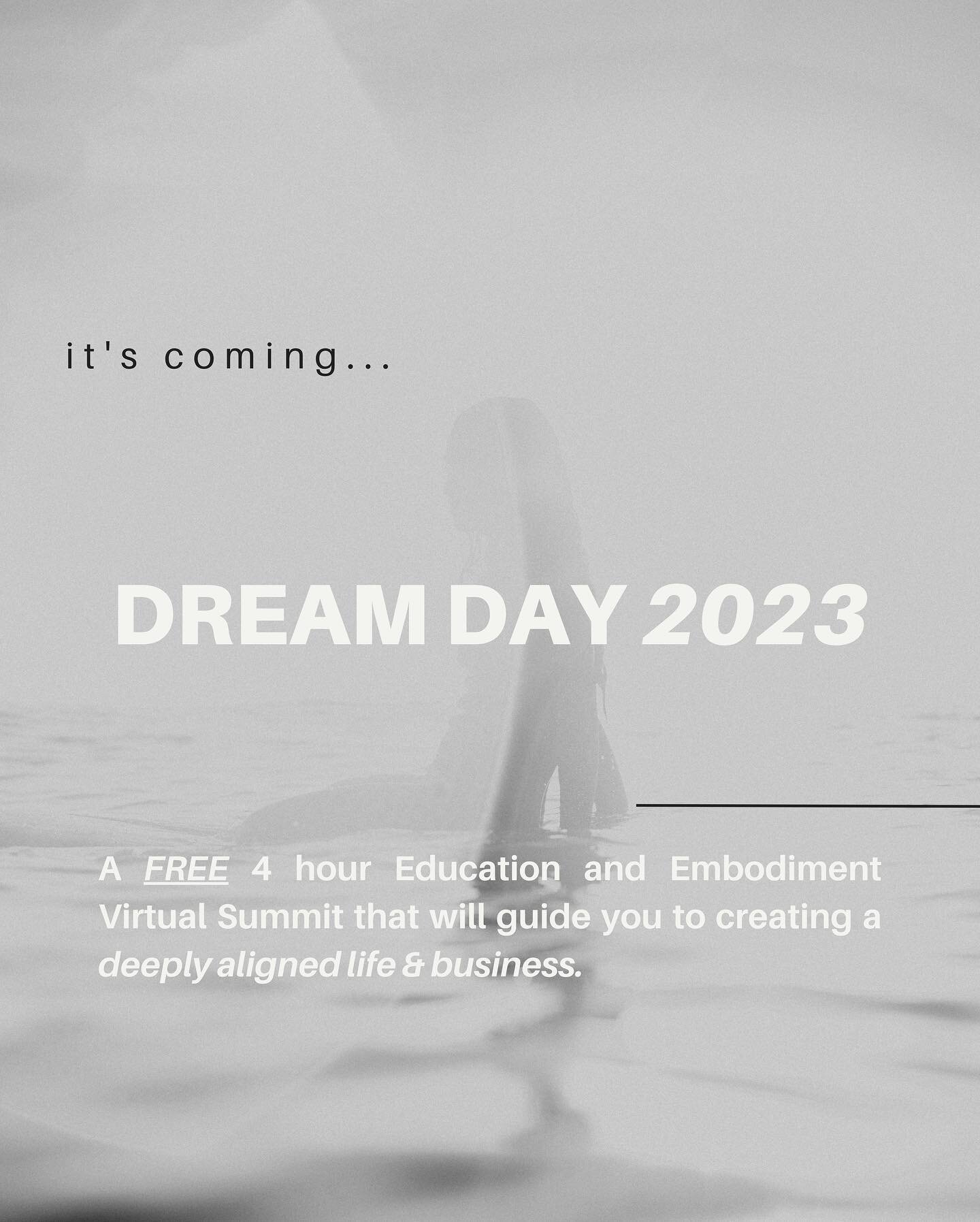 Dream Day 2023 registration is OFFICIALLY open🥳

Swipe to learn more about what the day includes👉🏼

Dream Day is crafted to quantum leap you through the blocks and beliefs you&rsquo;re holding and guide you to building a fully aligned business. To