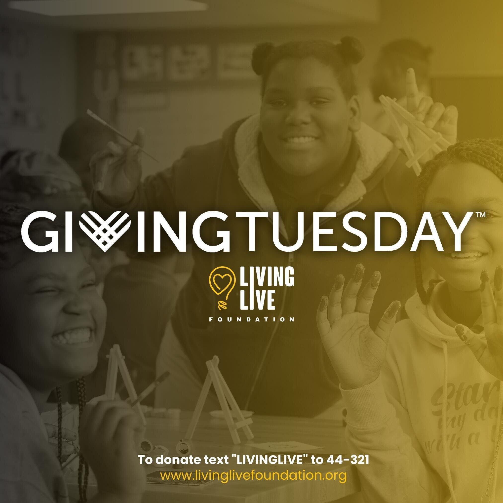 This Giving Tuesday, be a part of something special! Your donation to Living Live Foundation supports a diverse range of arts experiences. Join us in giving power, giving light, and fostering creativity. 🎨 #LivingLive #GiveNow

To donate to our fund