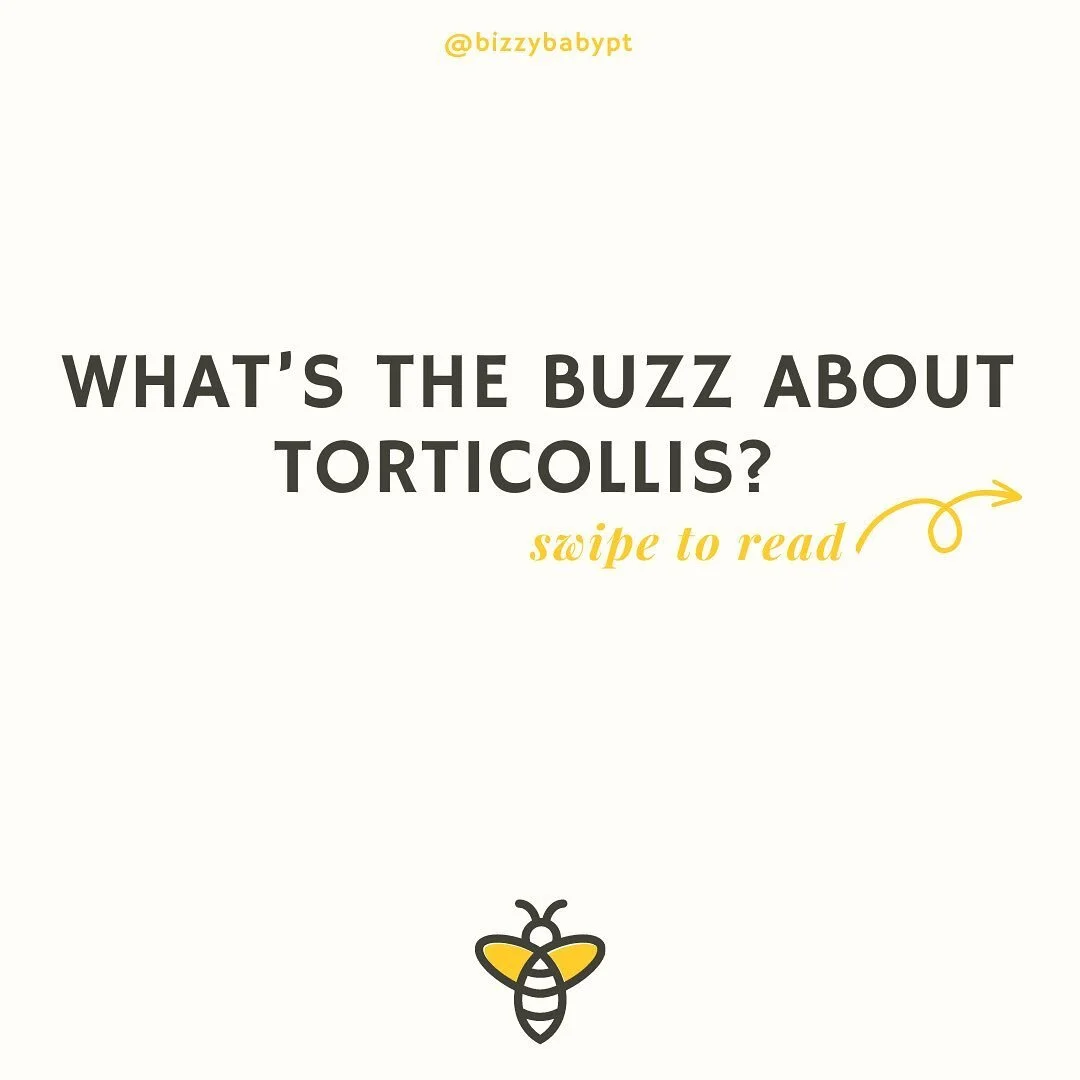 Torticollis have become a common infant diagnosis over the past years, but what is it and why does it matter if your baby has it? Swipe to learn more!  Bizzybaby is highly skilled in treating kiddos for torticollis and fascial restrictions and would 