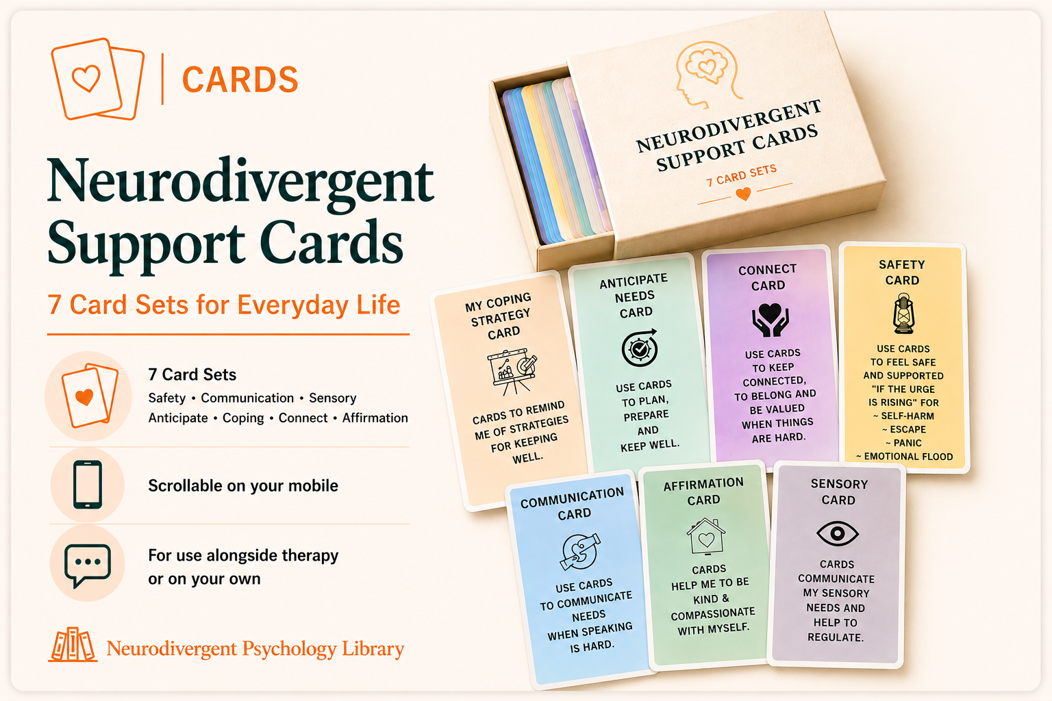 Neurodivergent Communication and Coping Cards