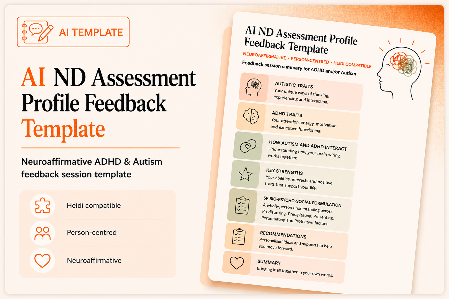 Free AI ND Profile feedback template