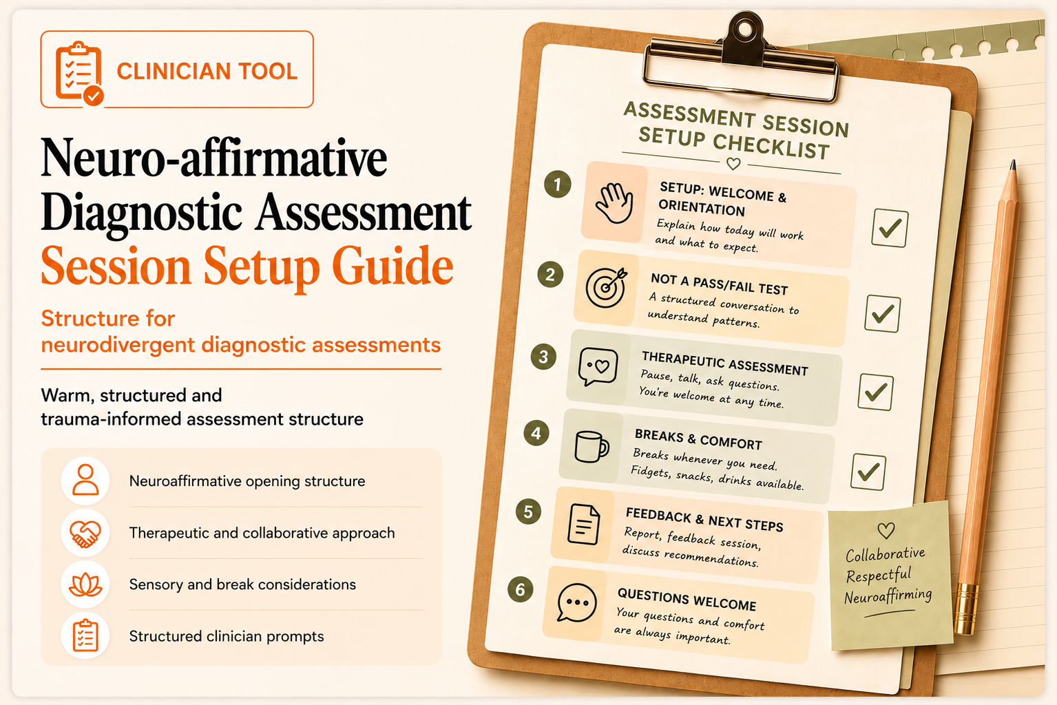 Free Neuro-affirmative Diagnostic Assessment Feedback Session Guide