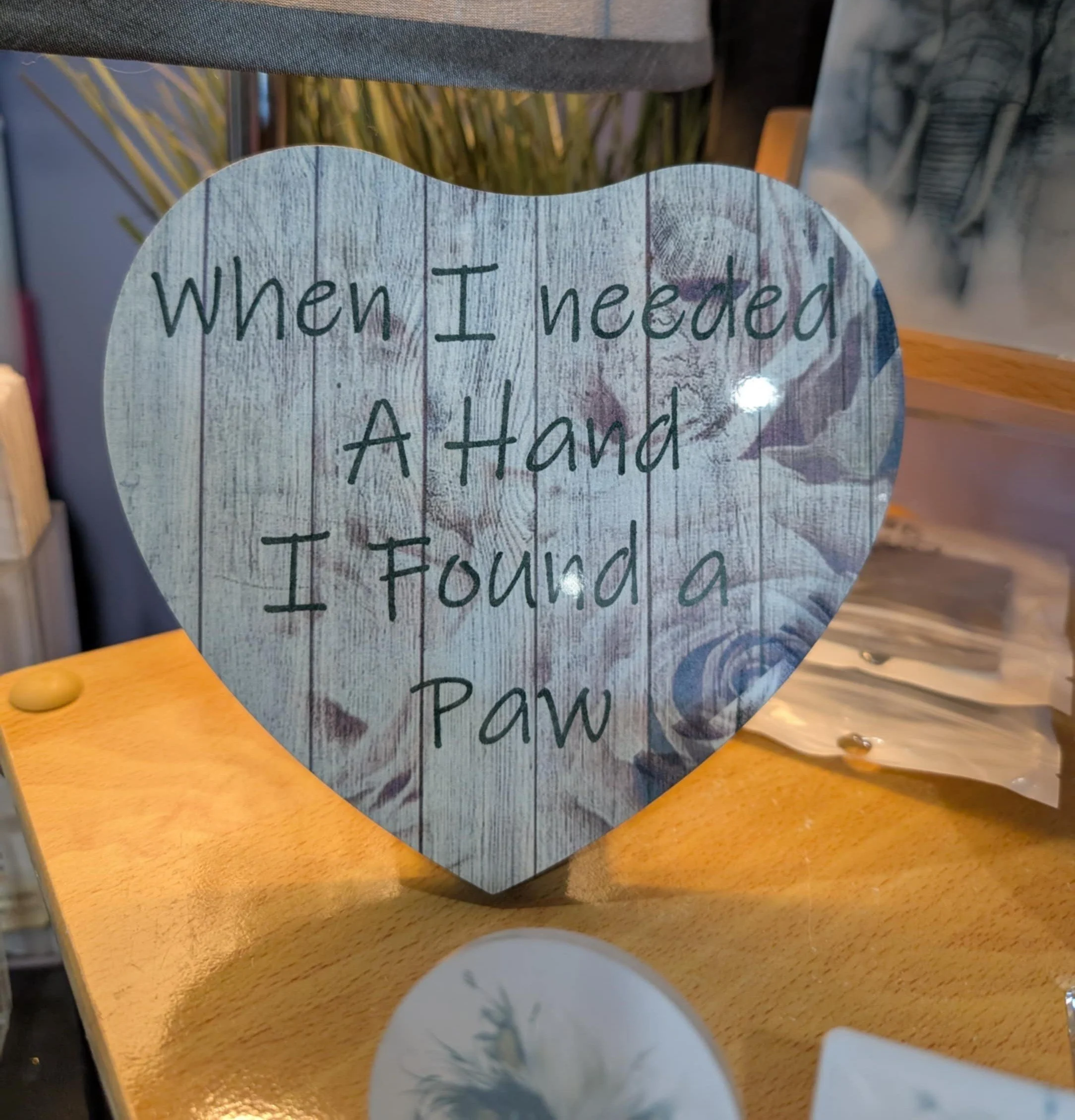 Acrylic Heart with Stand