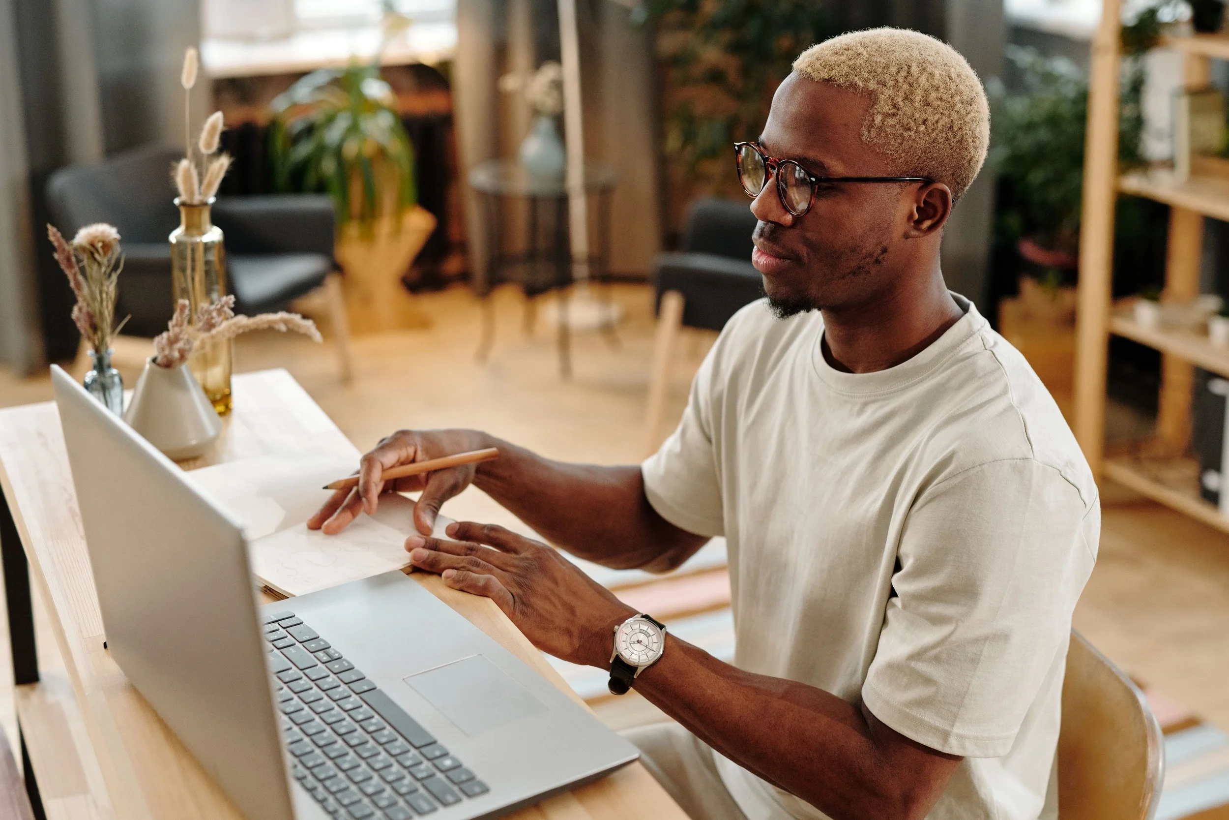 man on laptop