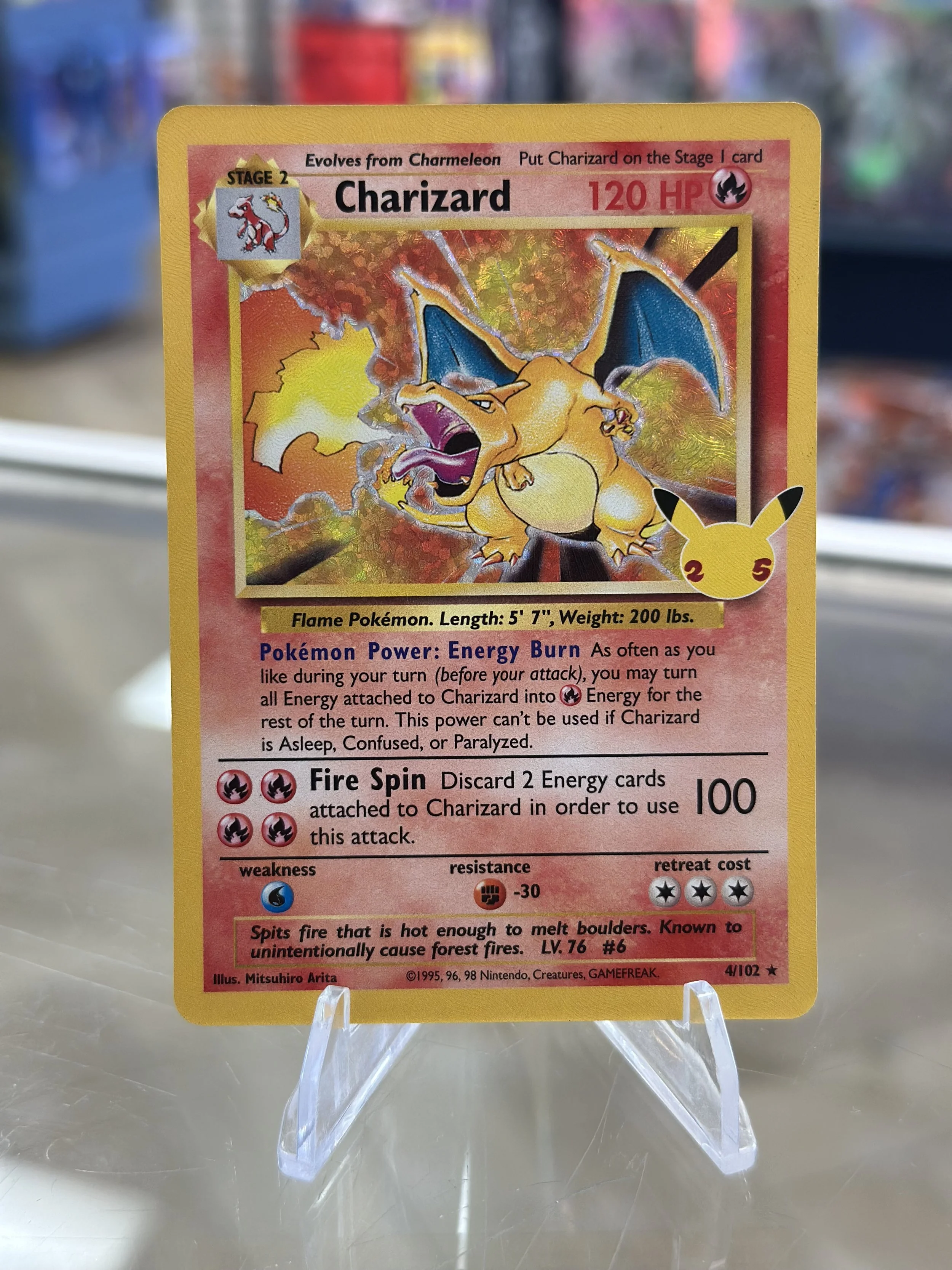 Charizard 25th Celebrations Holo - 4/102 Classic Collection