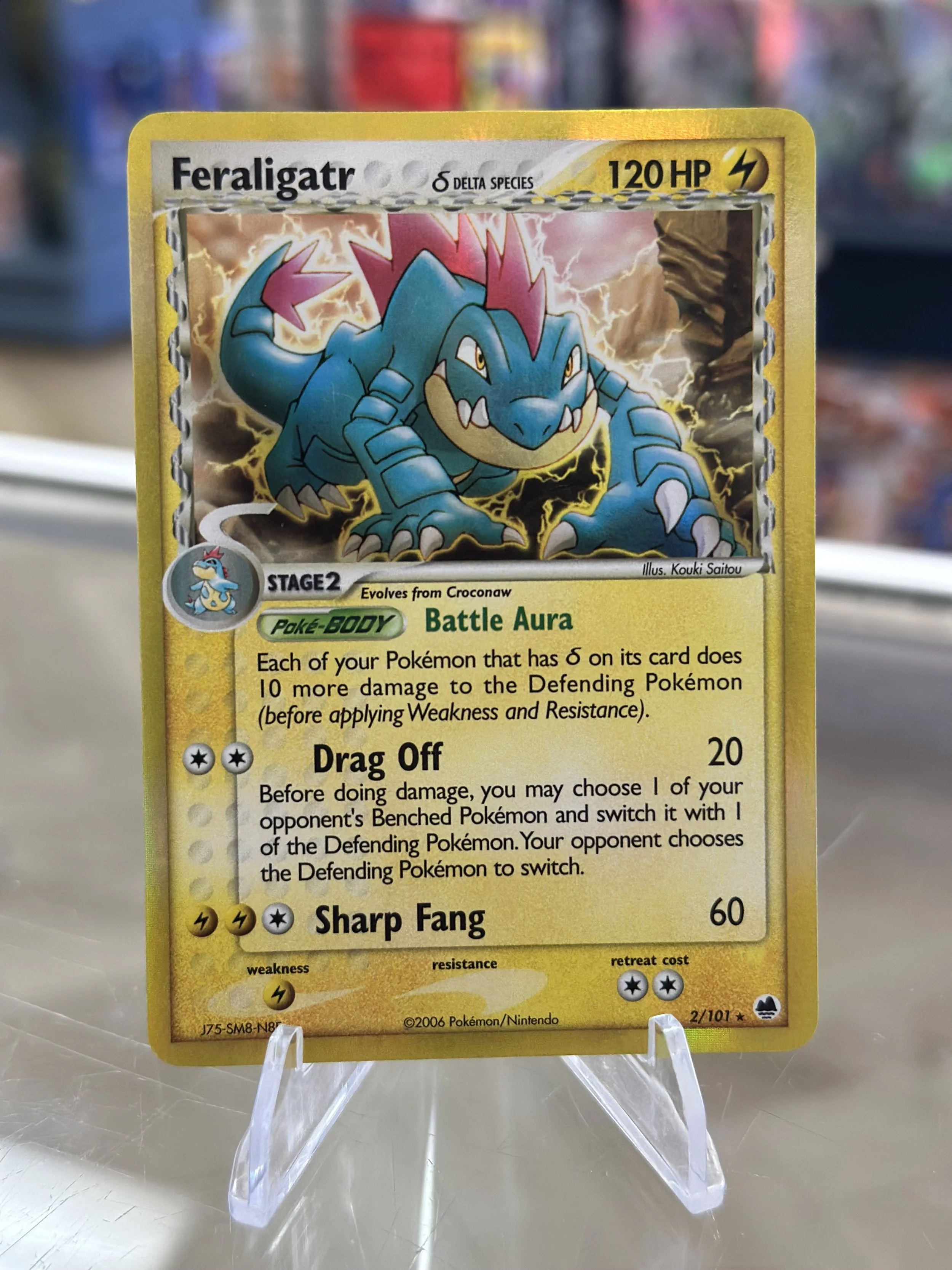 Feraligatr Delta Species Holo - EX Dragon Frontiers 2/101