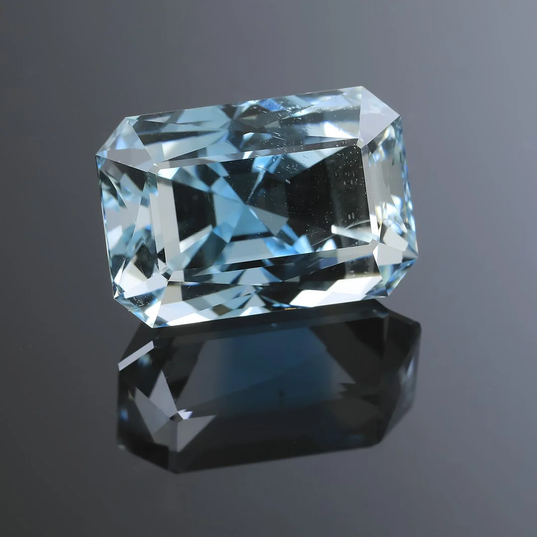 Australian O'Briens Creek Natural Blue Topaz - Scissor Step Alpha - 36.47ct