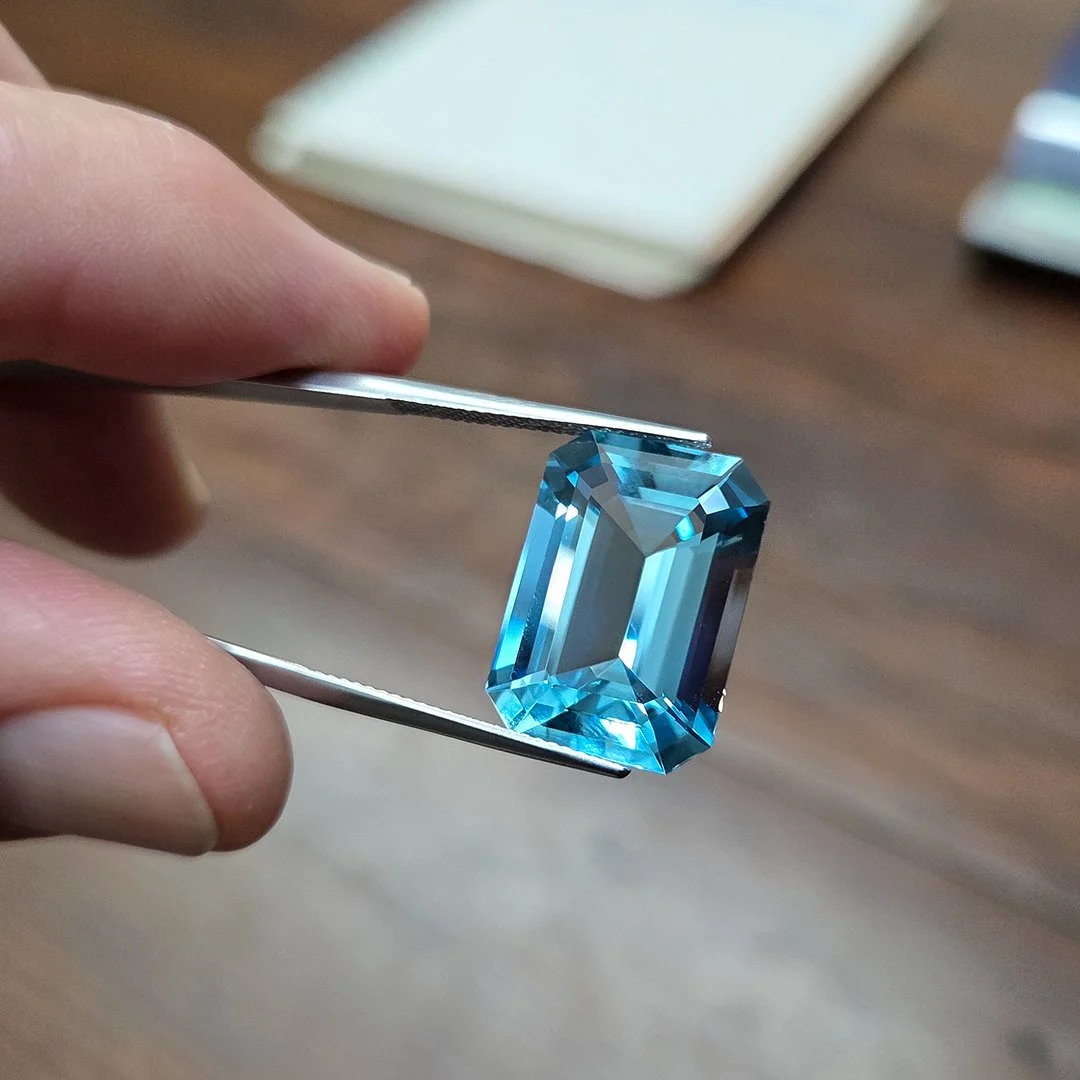 Brazilian Espirito Santo Aquamarine - Emerald Cut - 14.73ct