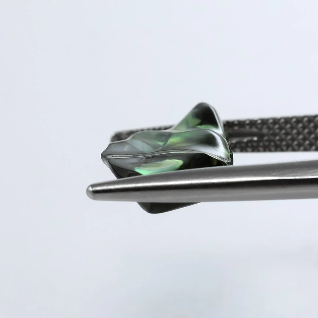 Australian Blue Green Sapphire - Skin Polish - 6.82ct