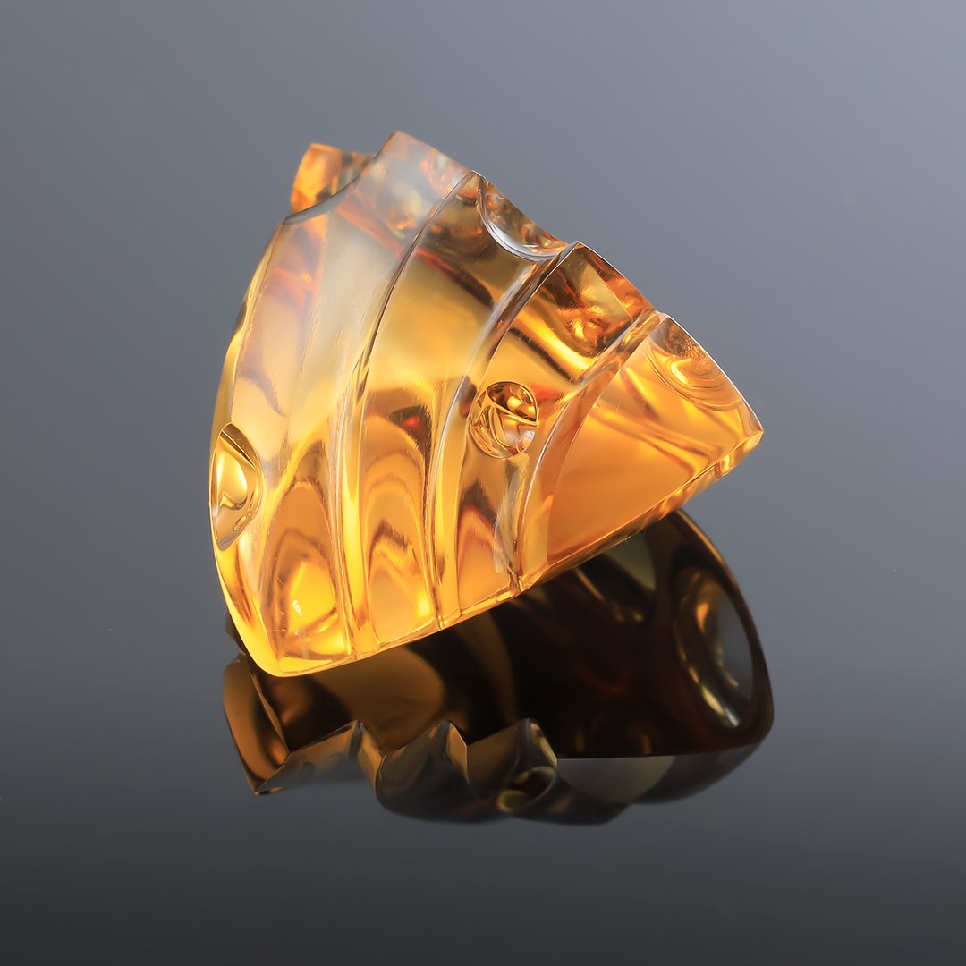 Citrine - Innerscape - 26.08ct - Bespoke gem carving by Doug Menadue, Sydney, Australia