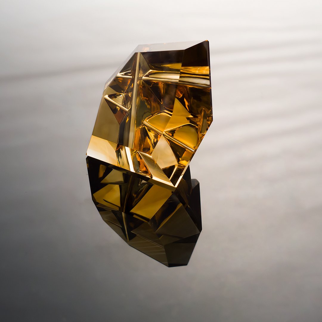 Gem Carving - Citrine - Innerscape - 40.73ct by Doug Menadue