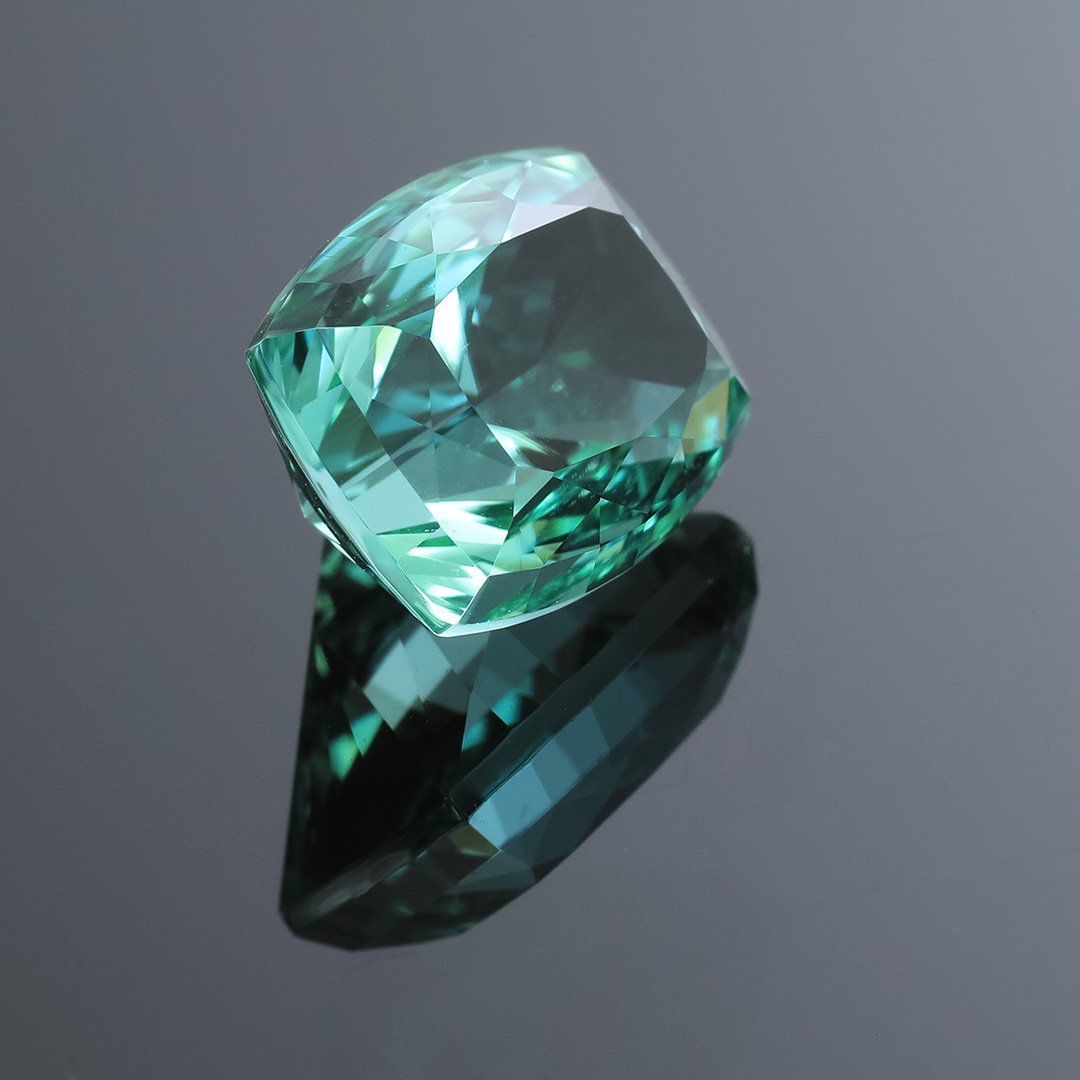 Seafoam Blue Green Tourmaline - Rectangle Cushion - 5.61ct