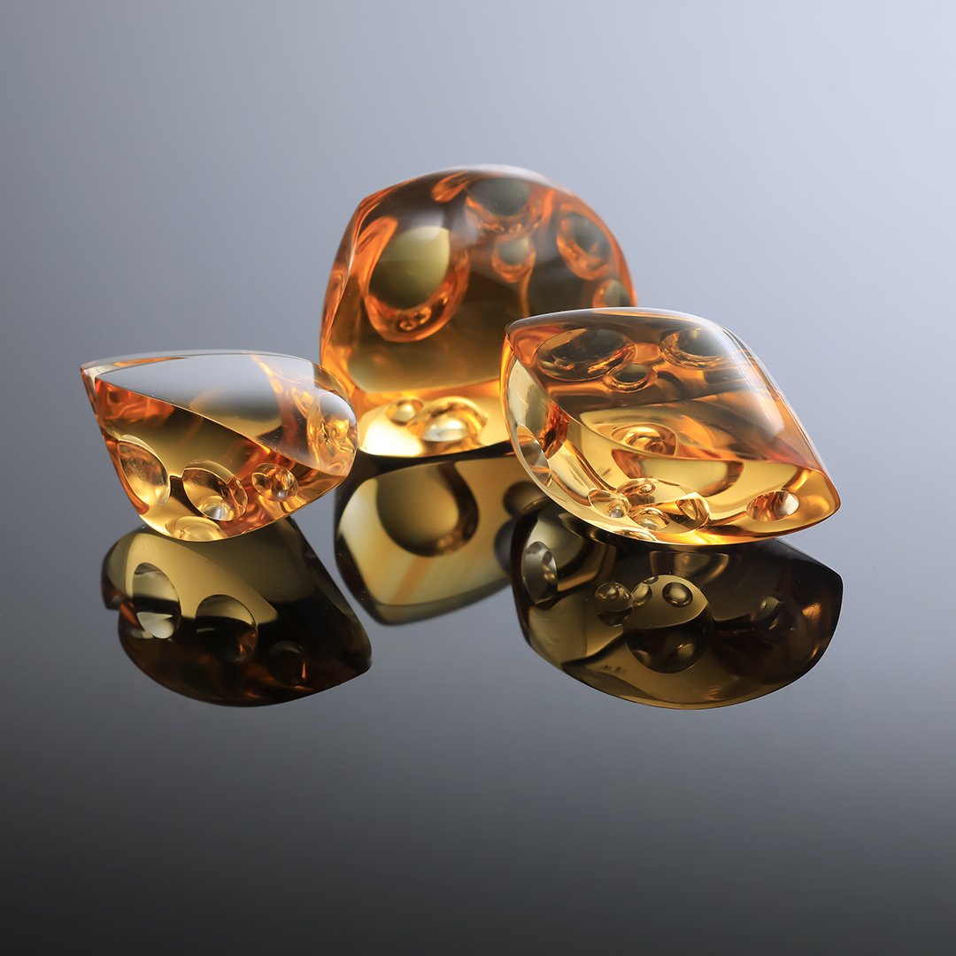 Citrine - Innerscape Ember - 23.43ct - Gem Carving by Doug Menadue, Sydney Australia