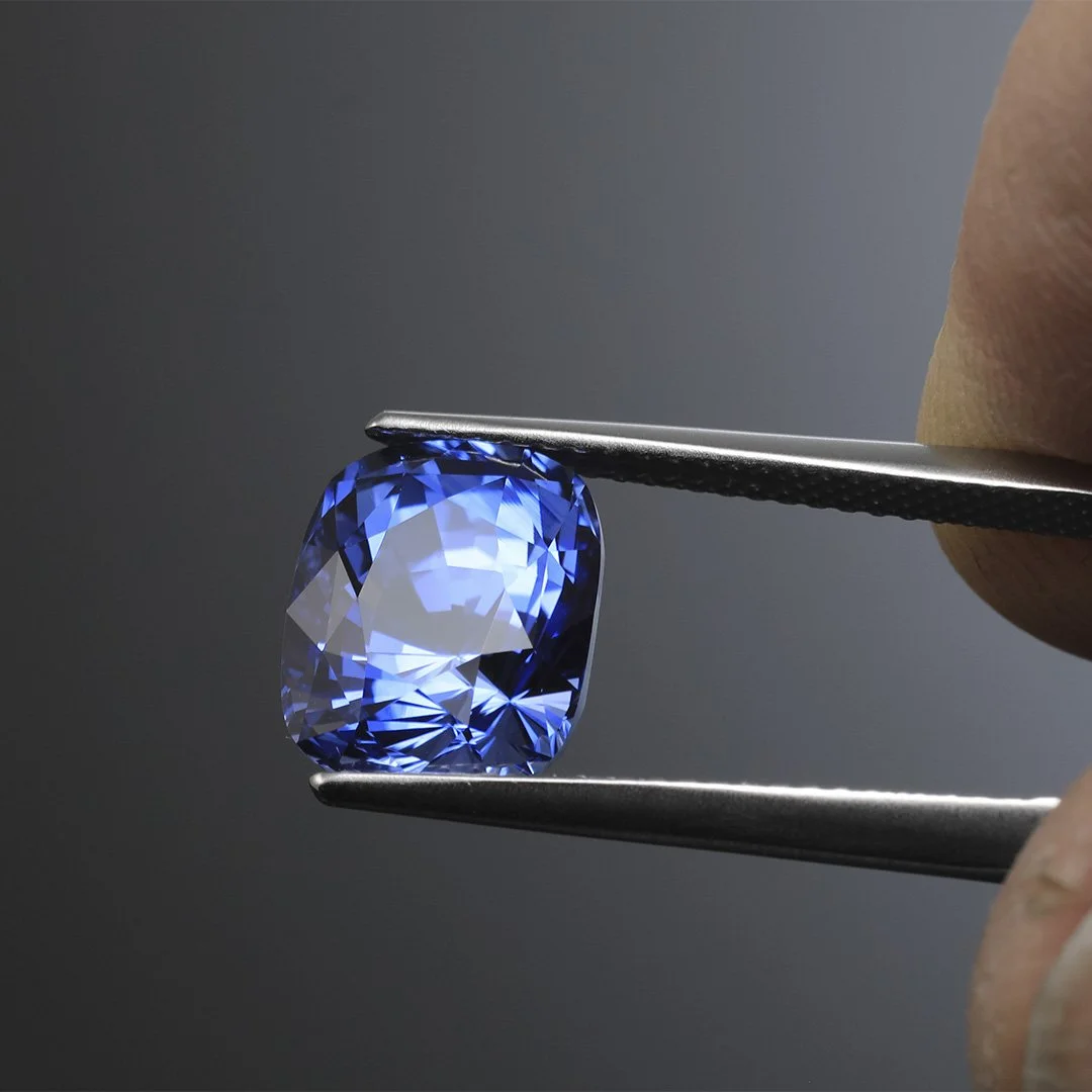 Ceylon Blue Sapphire - Rectangle Cushion - 6.34ct