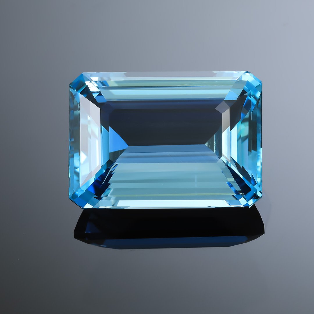 Madagascan Santa Maria Blue Aquamarine - Emerald Cut - 26.58ct