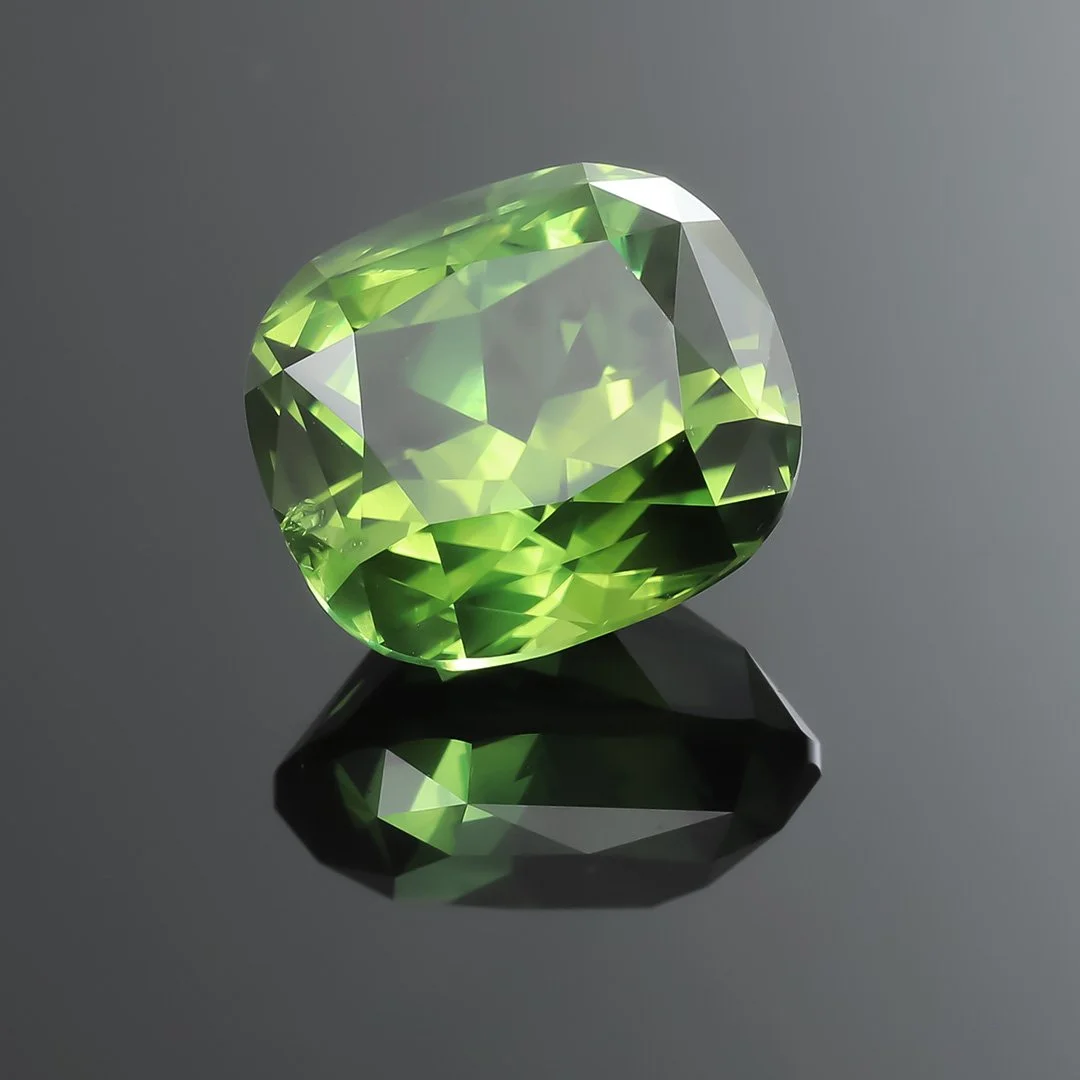 Australian Green Sapphire - Rectangle Cushion - 5.52ct