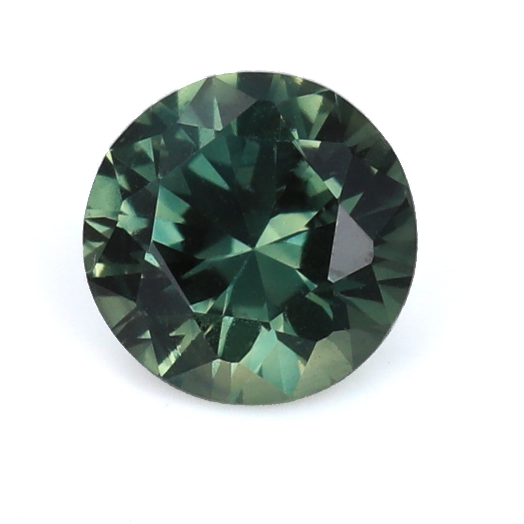Bespoke Gems - Australian Green Sapphire - Round Brilliant - 1.07ct
