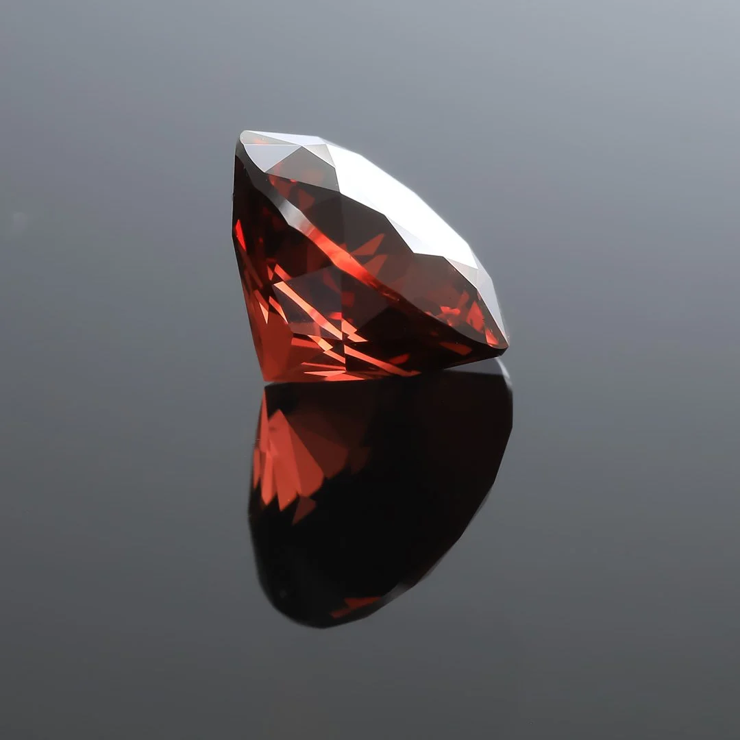 Tanzanian Tanga Red Garnet - Double Cut Brilliant - 3.65ct