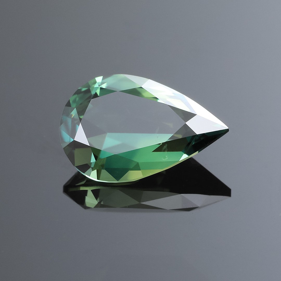 Australian Blue Green Sapphire - Pear - 2.69ct