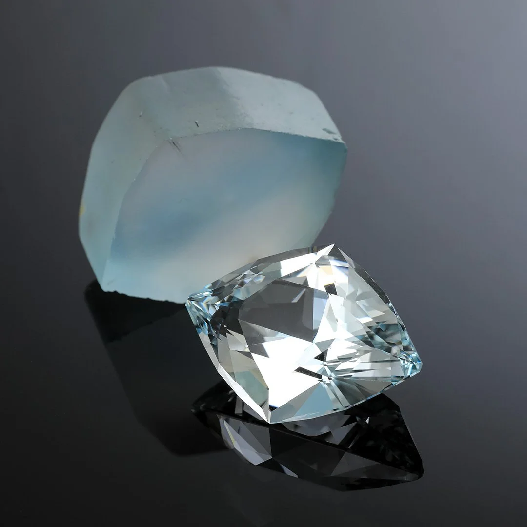 Australian O'Briens Creek Natural Blue Topaz - Topaz Diamond Alpha - 57.35ct