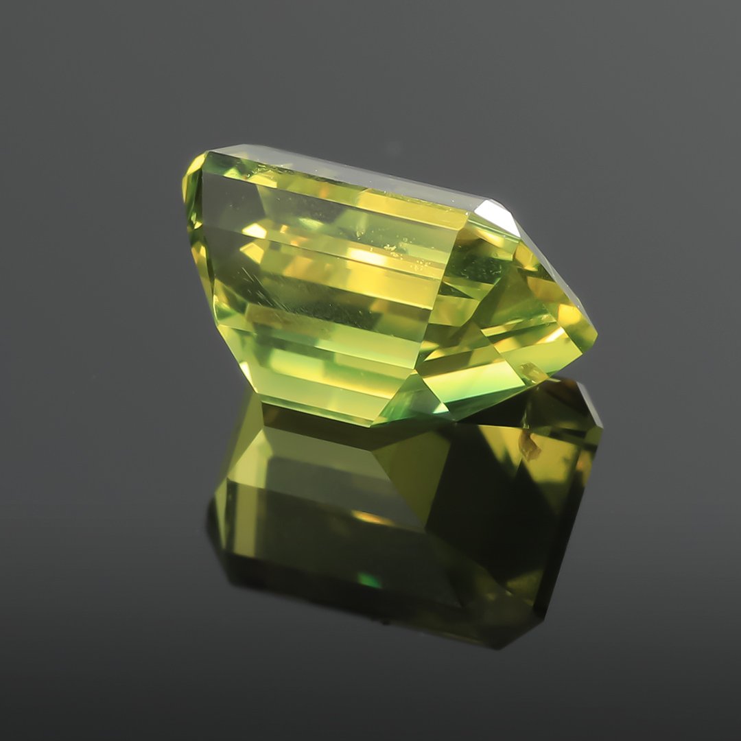 Australian Yellow Parti Sapphire - Emerald Cut - 1.1ct