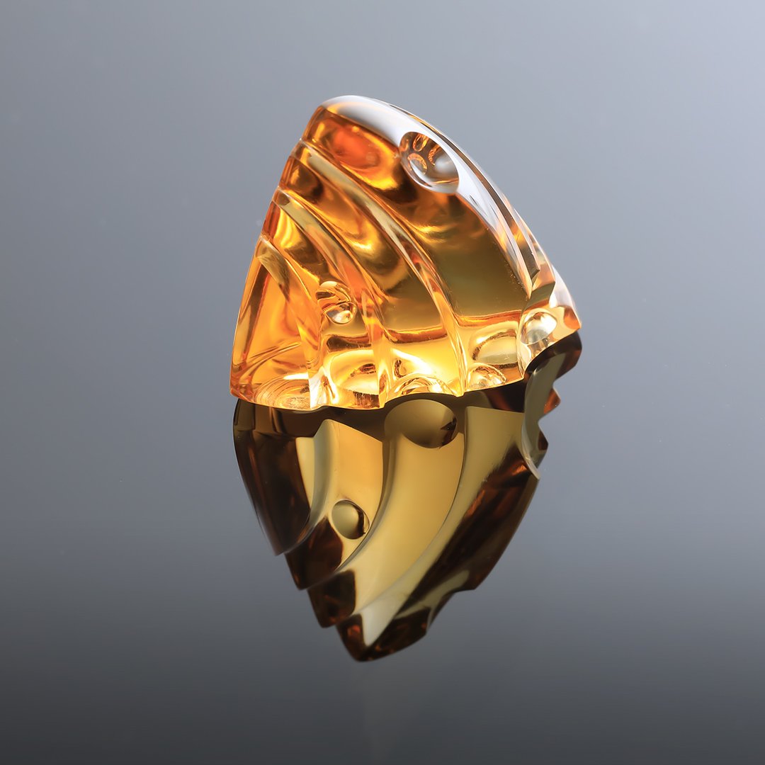 Citrine - Innerscape - 26.08ct - Bespoke gem carving by Doug Menadue, Sydney, Australia