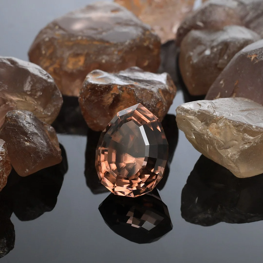 Australian Mud Tank Zircon - Oval Pear - 12.66ct