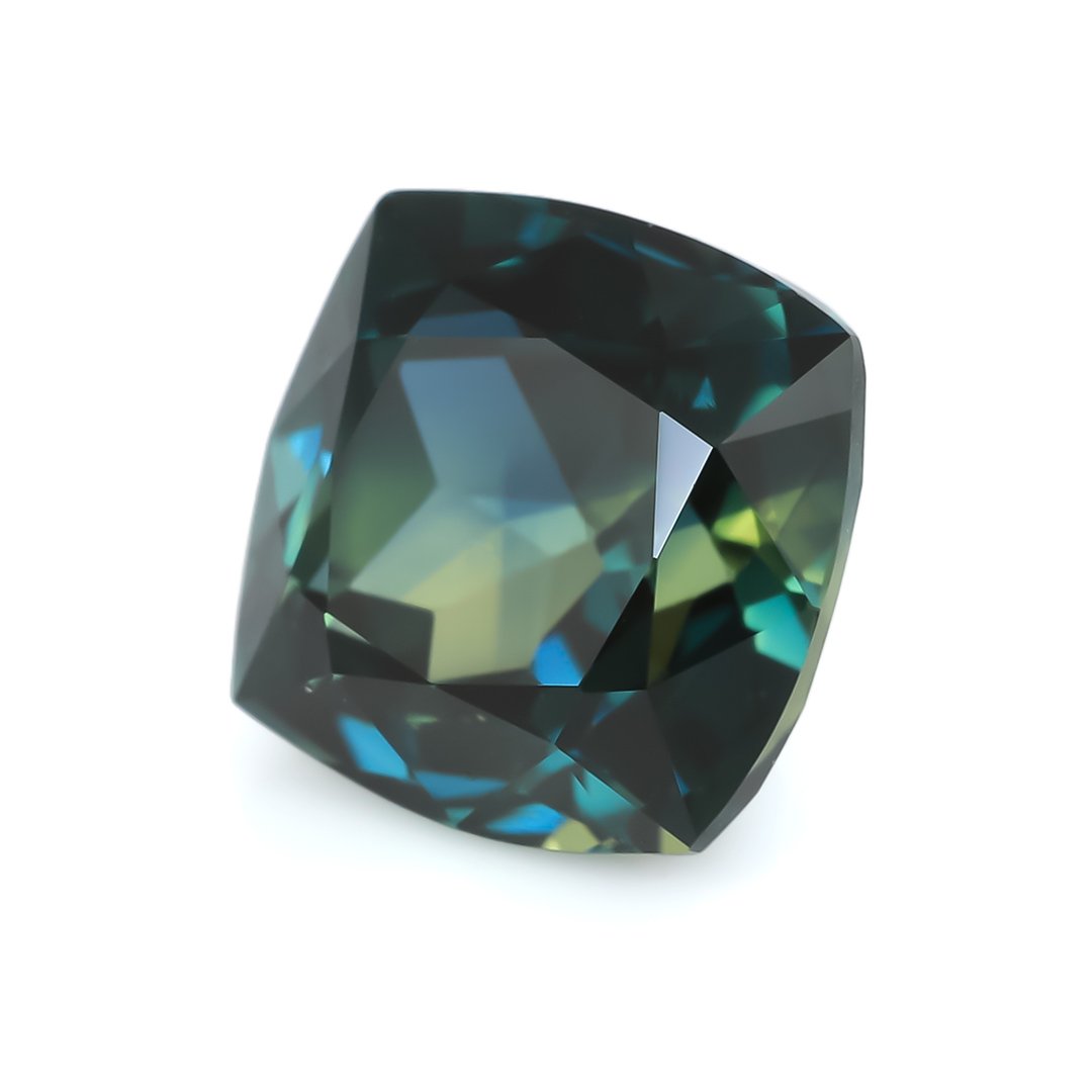 Bespoke Gems - Australian Parti Sapphire - Square Cushion - 2.11ct