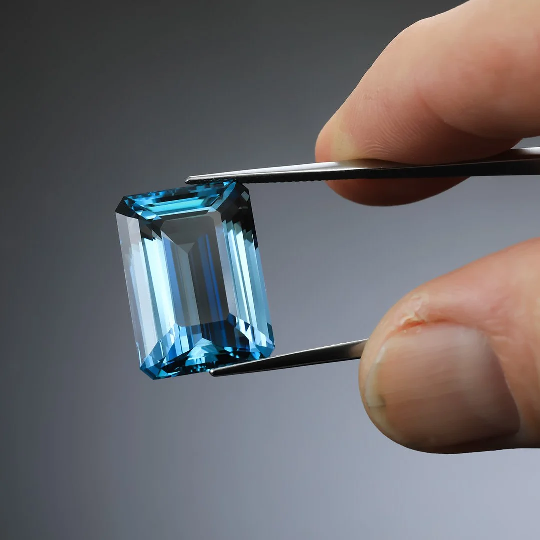 Madagascan Santa Maria Blue Aquamarine - Emerald Cut - 26.58ct